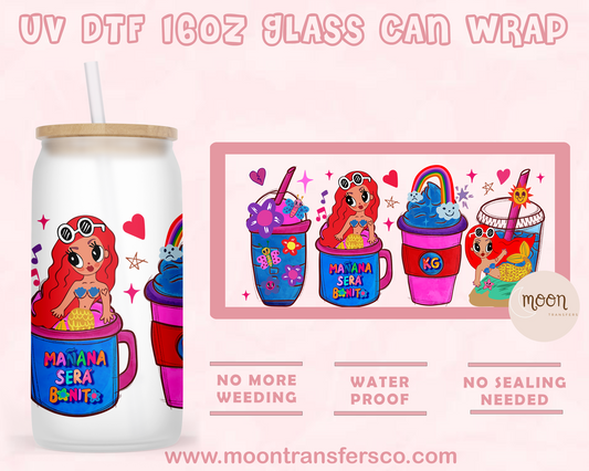 117- UV DTF 16oz Glass Can
