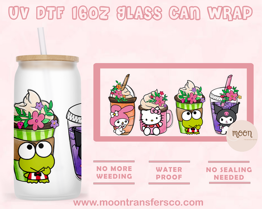 118- UV DTF 16oz Glass Can