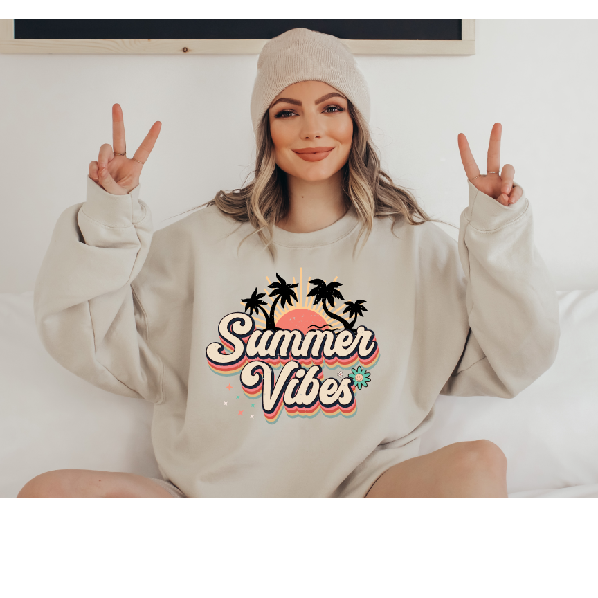 Summer Vibes Mode- Full Color DTF Transfer