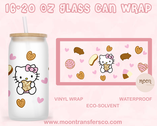 005 | Glass Tumbler Wrap| Vinyl Decal | Glass Can Wraps
