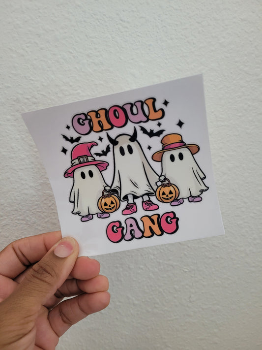 Ghoul Gang | UV DTF 16oz Glass Can | Decal