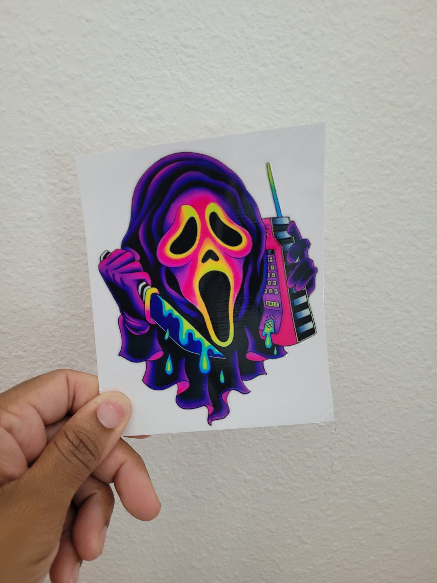 Horror | UV DTF 16oz Glass Can | Decal