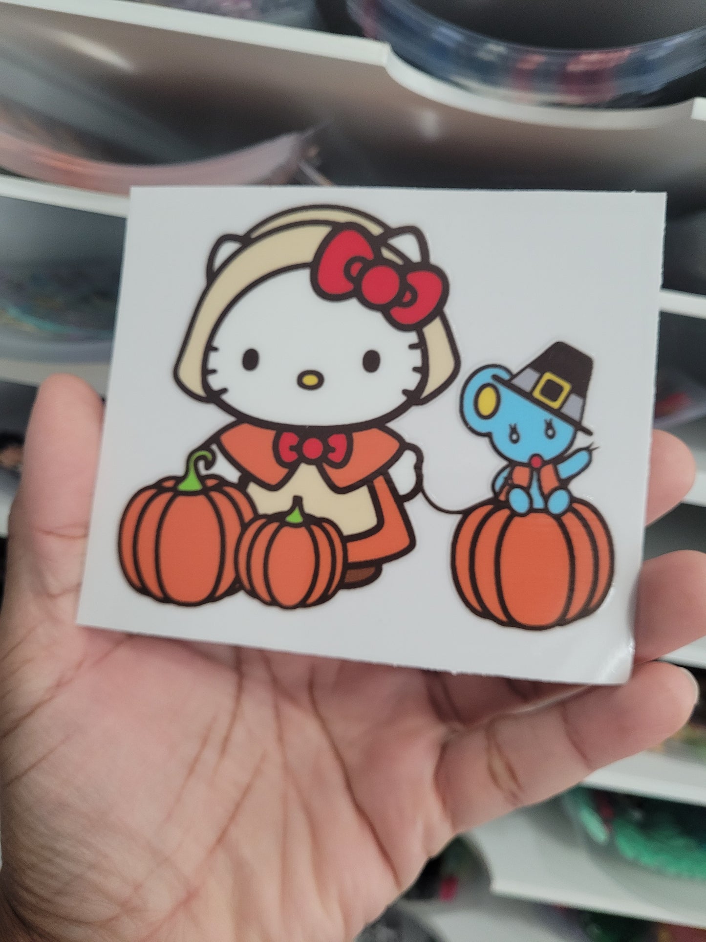 Pumpkin Cat Spooky| UV DTF 16oz Glass Can | Decal (Copy) (Copy)