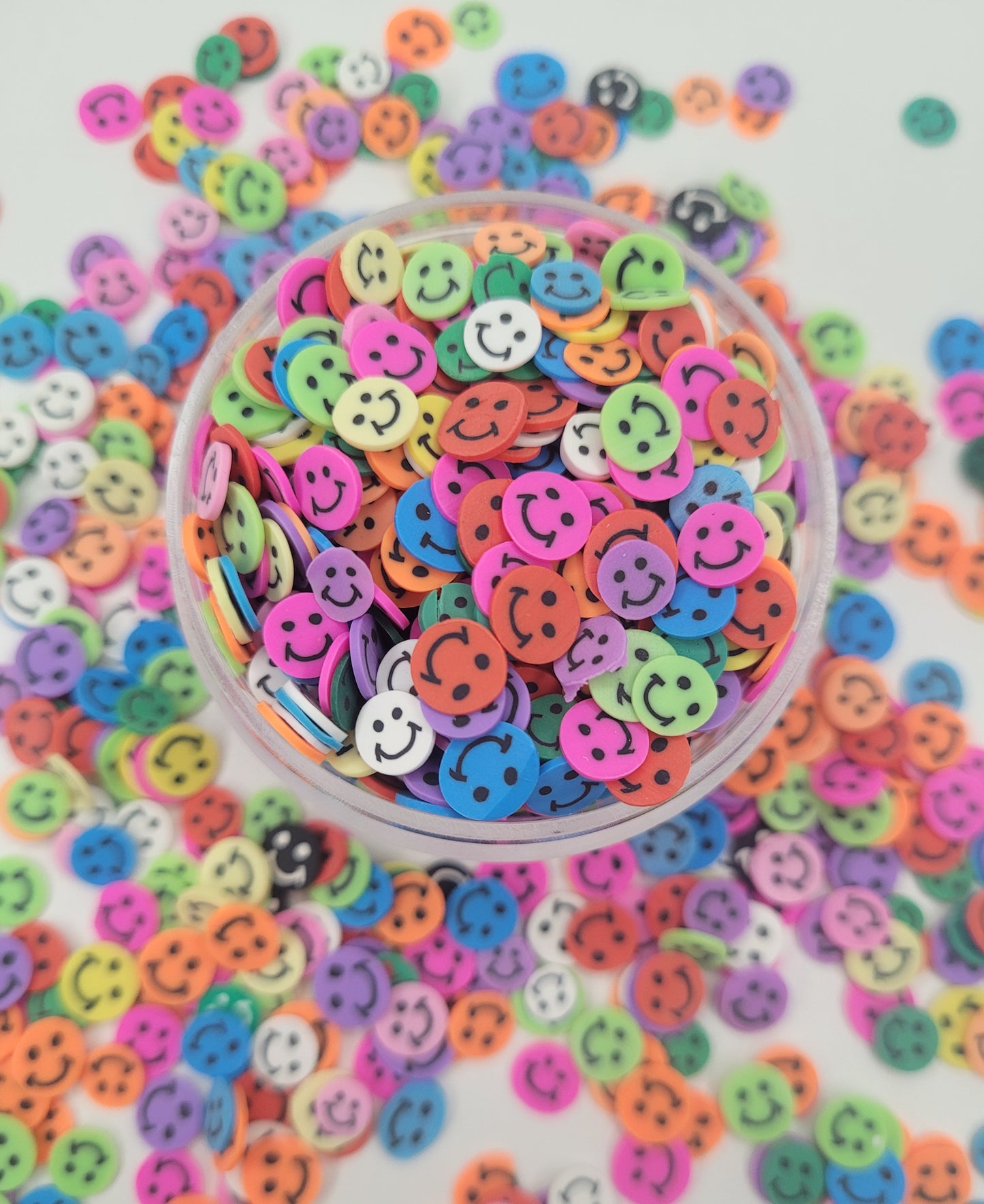 Smile Face Slices Polymer Clay