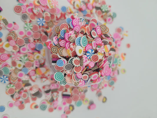 Candy Land Slices Polymer Clay