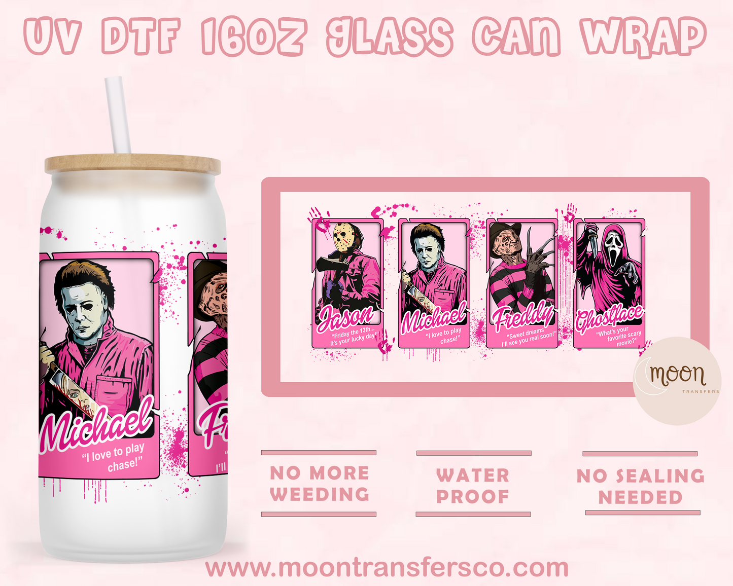 73-UV DTF 16oz Glass Can