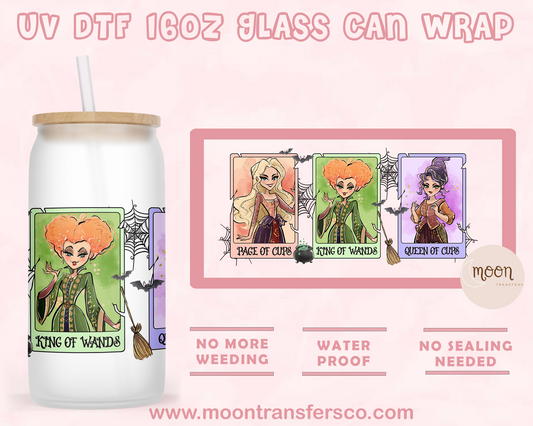 Sister Cards- UV DTF 16oz Glass Can