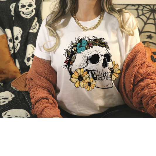 Dead inside but still threaving- Full Color DTF Transfer