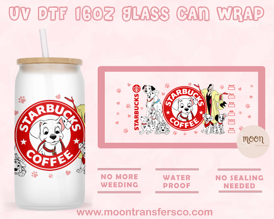 126-UV DTF 16oz Glass Can