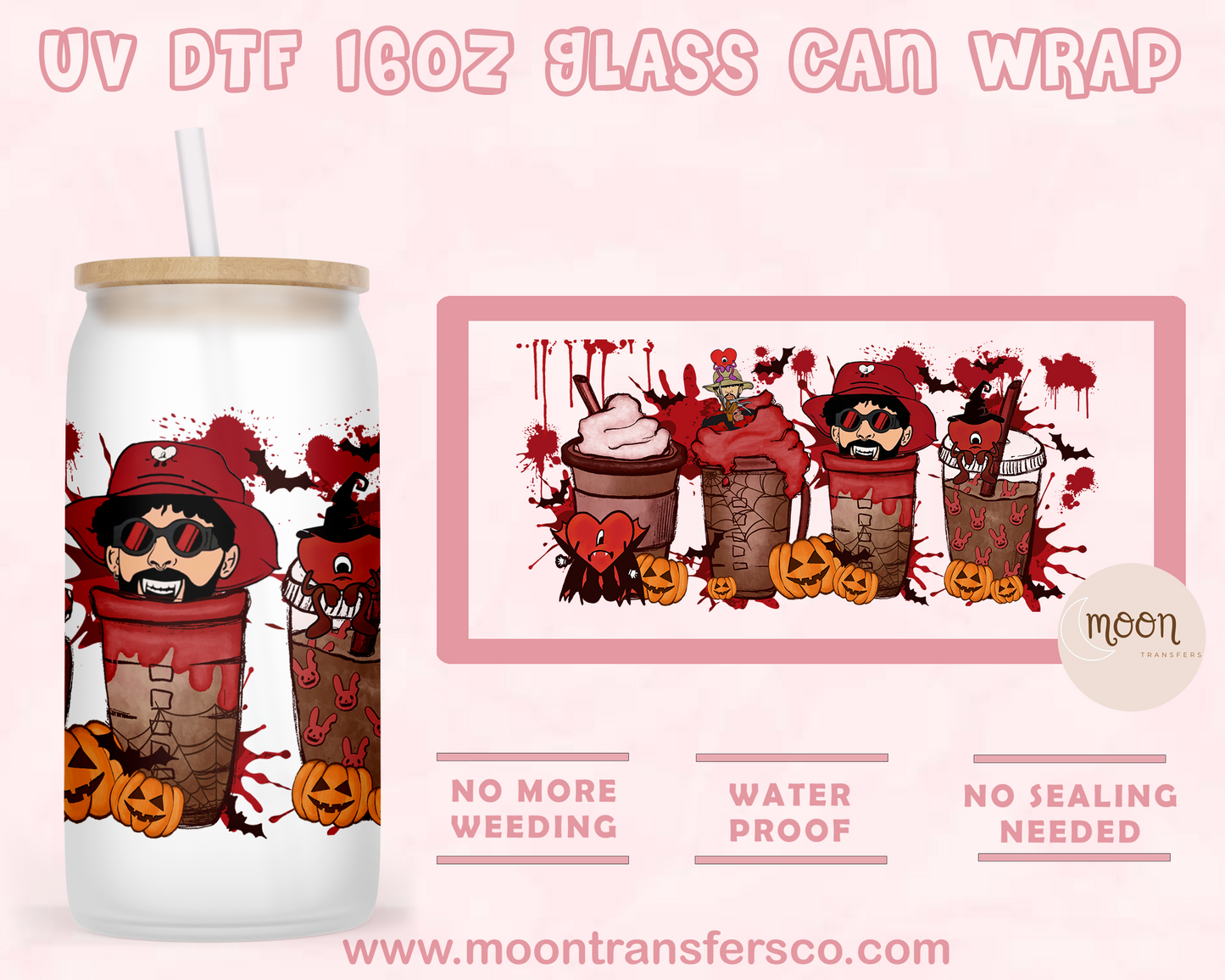 59- UV DTF 16oz Glass Can