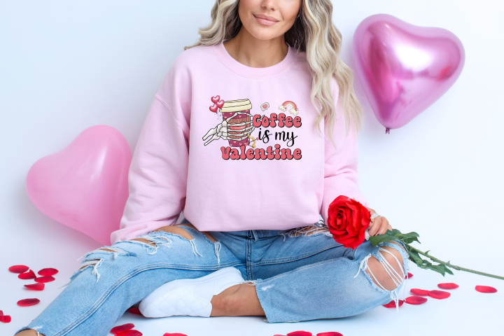 Coffee is My Valentine - Full Color DTF Transfer