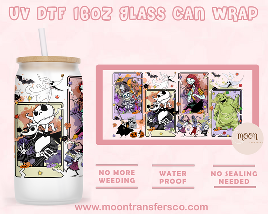92-UV DTF 16oz Glass Can