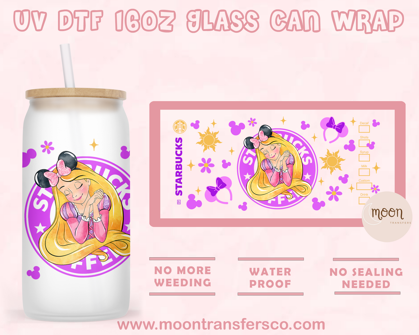 139-UV DTF 16oz Glass Can