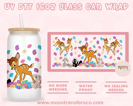147-UV DTF 16oz Glass Can