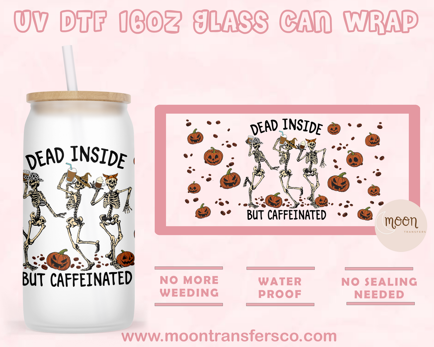 93- UV DTF 16oz Glass Can