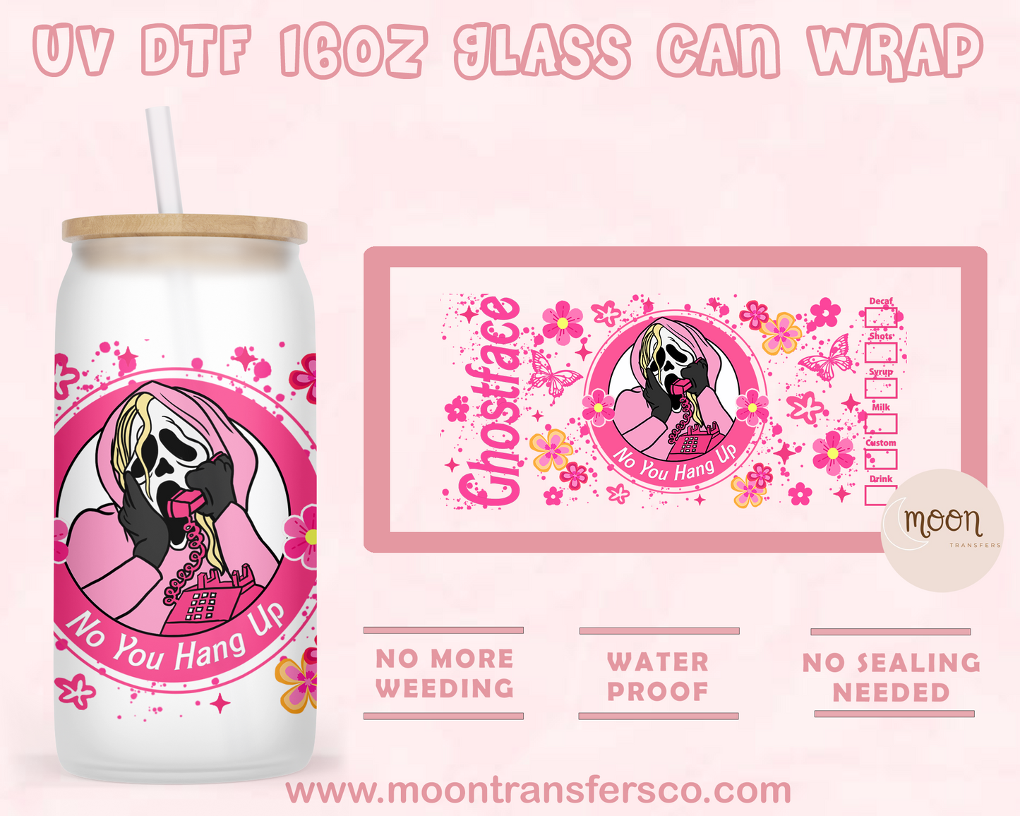 94- UV DTF 16oz Glass Can