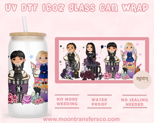 98- UV DTF 16oz Glass Can