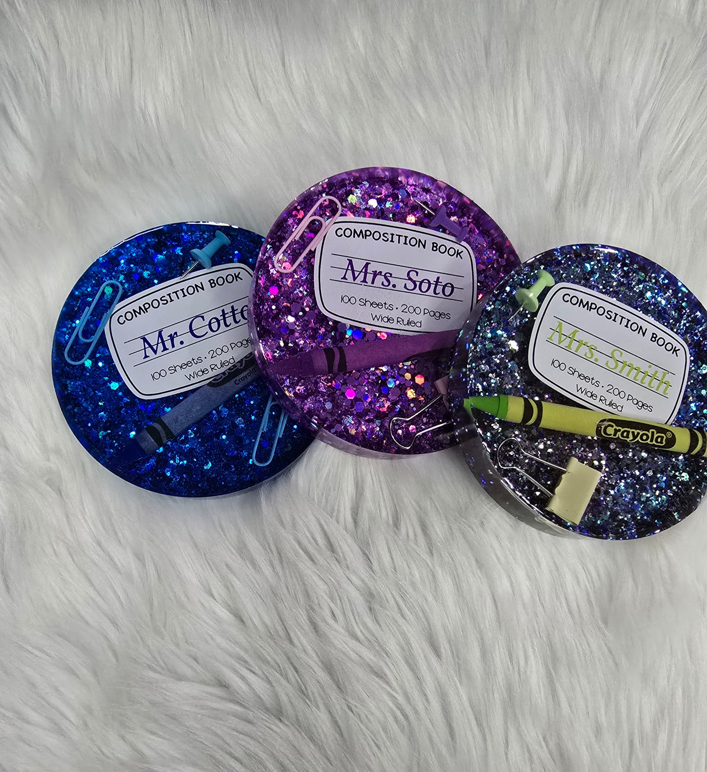Composition Coasters- Teacher Gifts