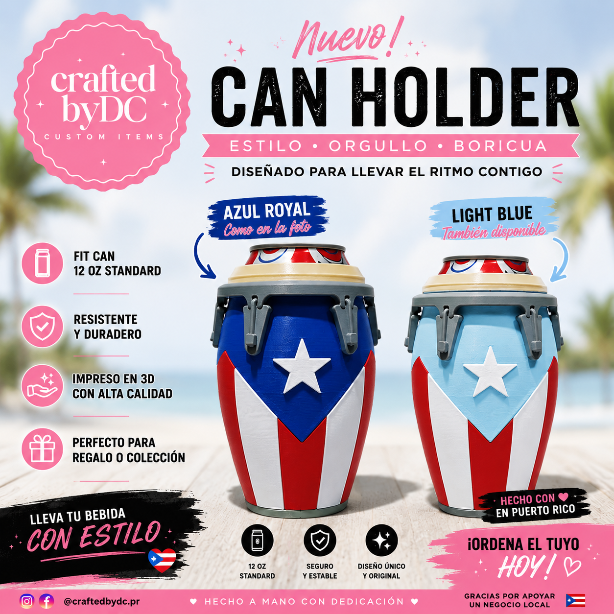 Can Holder - Inspirado Boricua