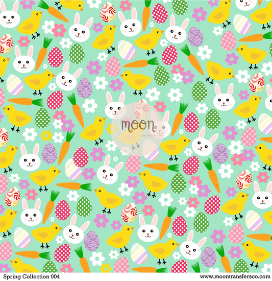 Spring Collection 004| Vinyl Sheet | 12x12 Vinyl Sheet | Patterned Vinyl