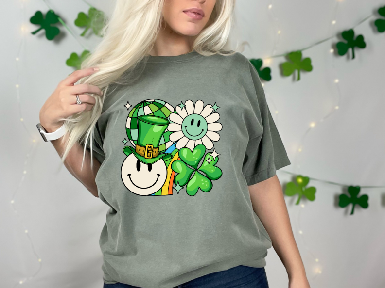 Clover Disco Vibes - Full Color DTF Transfer