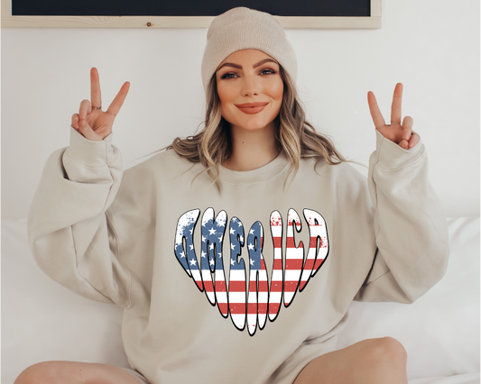 America Love - Full Color DTF Transfer