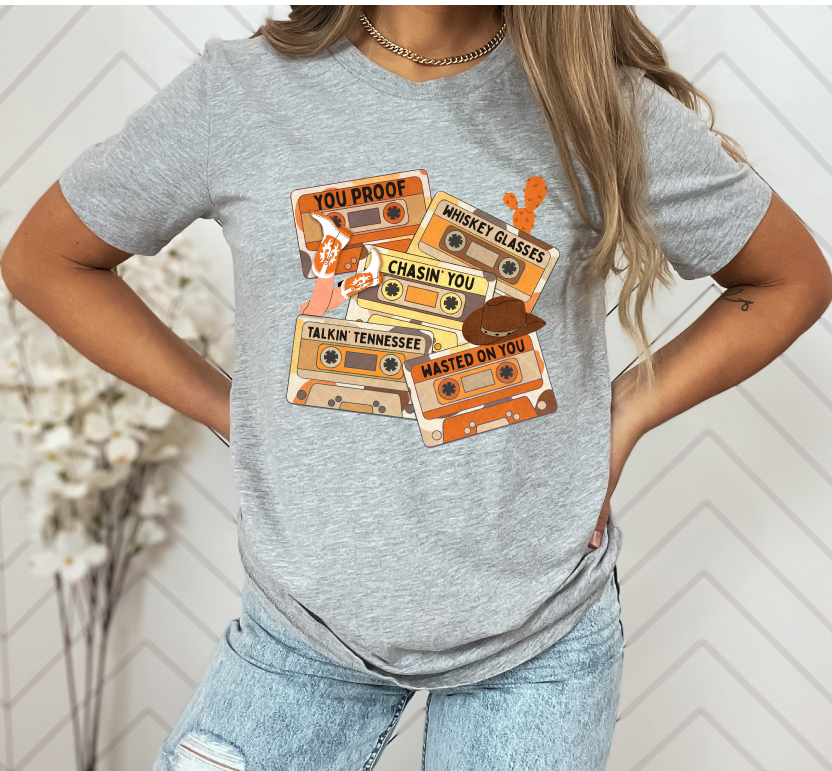 Cassette Western- Full Color DTF Transfer