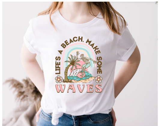 Lifes a Beach - Full Color DTF Transfer