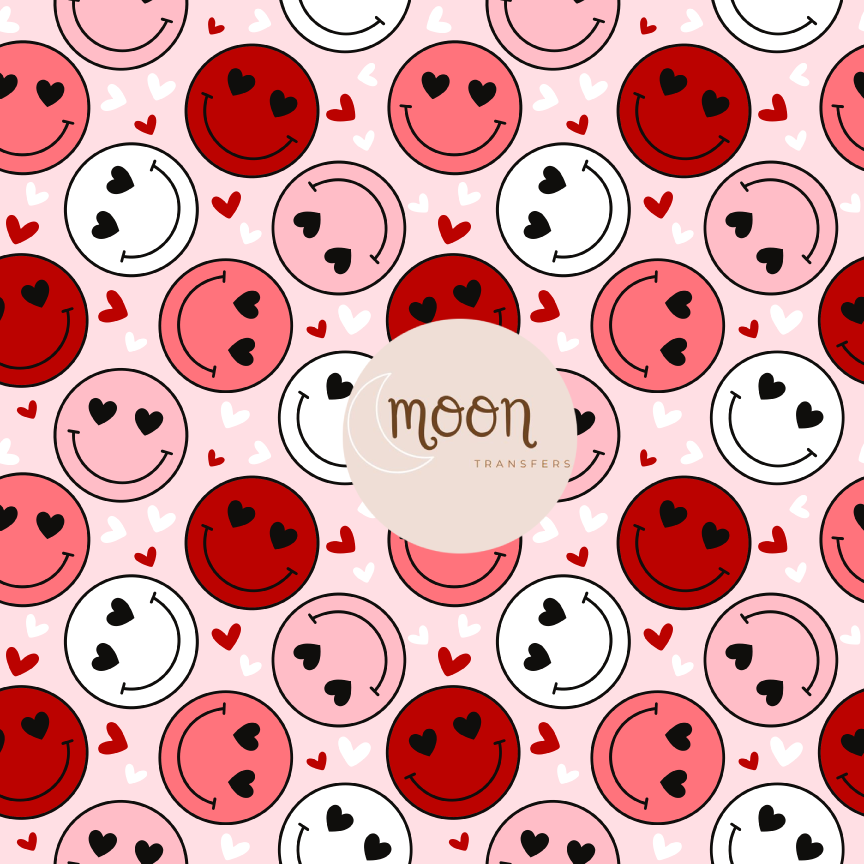 009 Happy & Loved  Valentine | Vinyl Sheet | 12x12 Vinyl Sheet | Patterned Vinyl