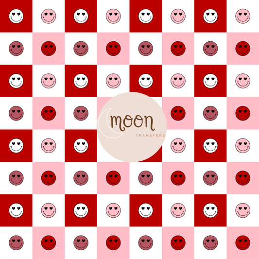 010 Smile Face Valentine | Vinyl Sheet | 12x12 Vinyl Sheet | Patterned Vinyl