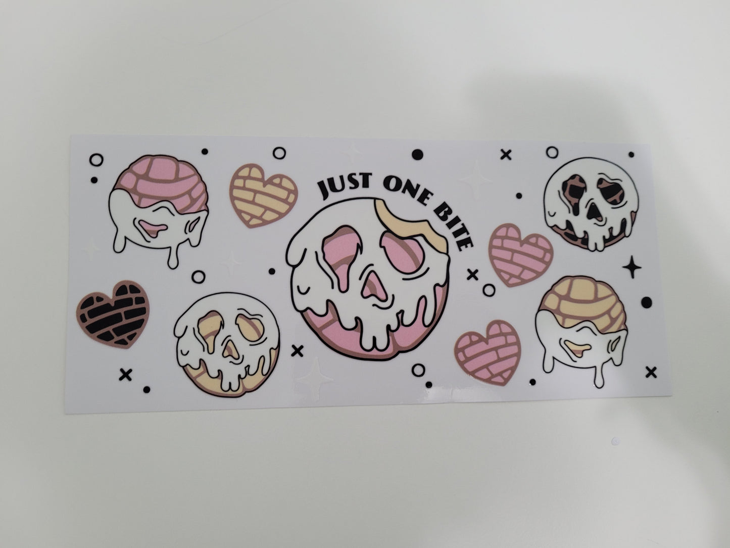 Just One Bite UV DTF 16oz Glass Can