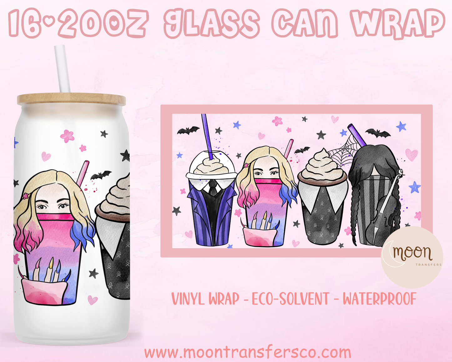 012| Glass Tumbler Wrap | Love | Vinyl Decal | Glass Can Wraps