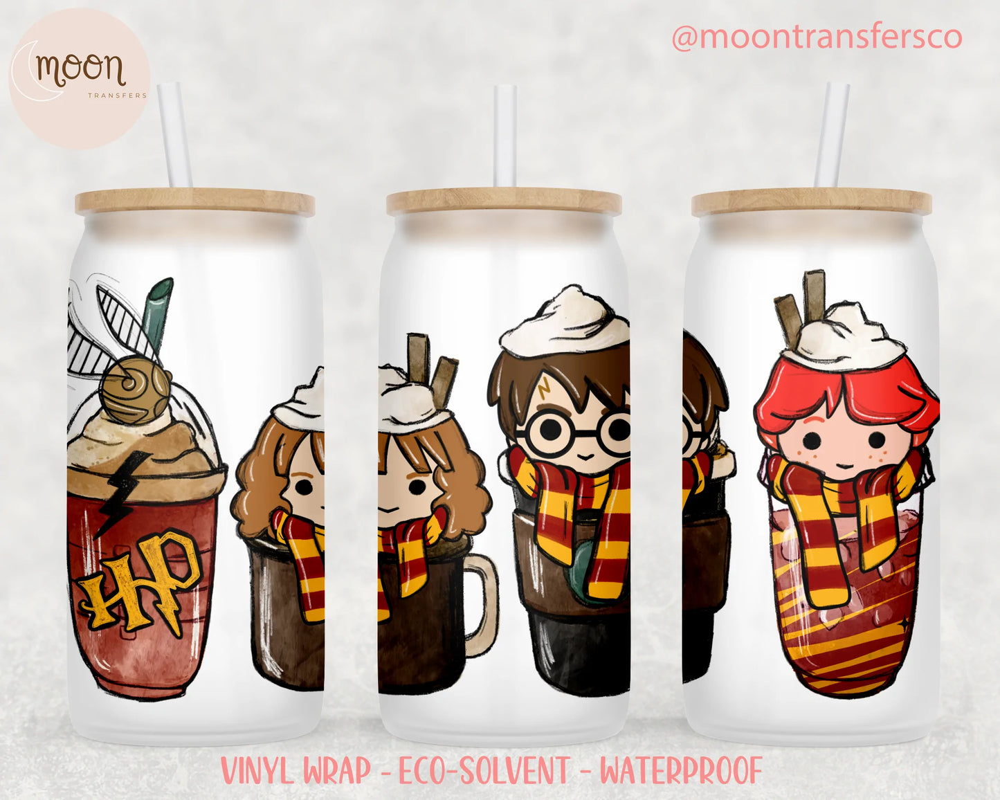 HP | Glass Sublimation Tumbler Wrap | Valentine |Sublimation | Glass Can Wraps