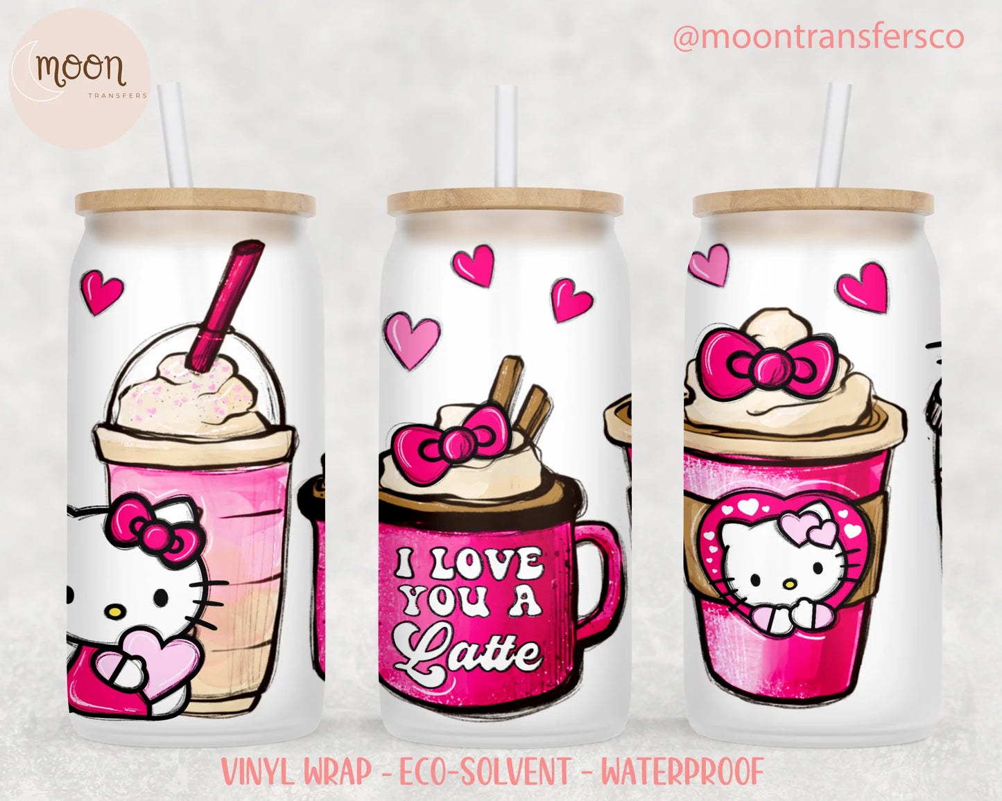 026| Glass Sublimation Tumbler Wrap | Valentine |Sublimation | Glass Can Wraps