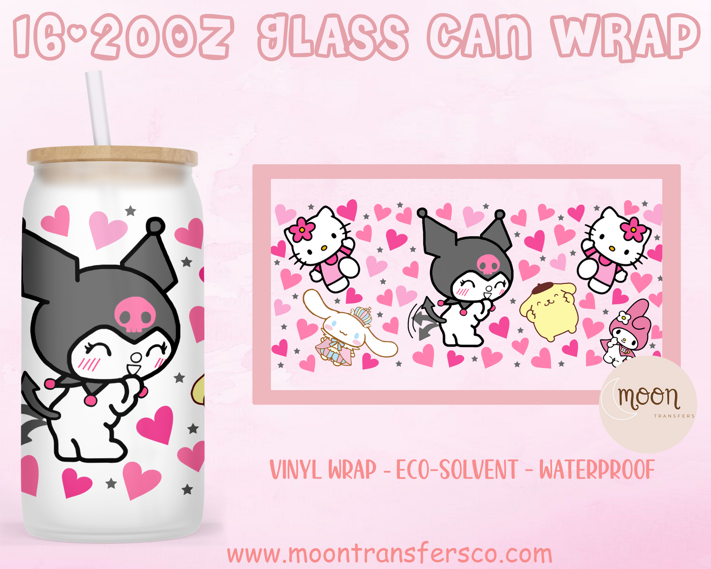 021| Glass Tumbler Wrap | Love | Vinyl Decal | Glass Can Wraps