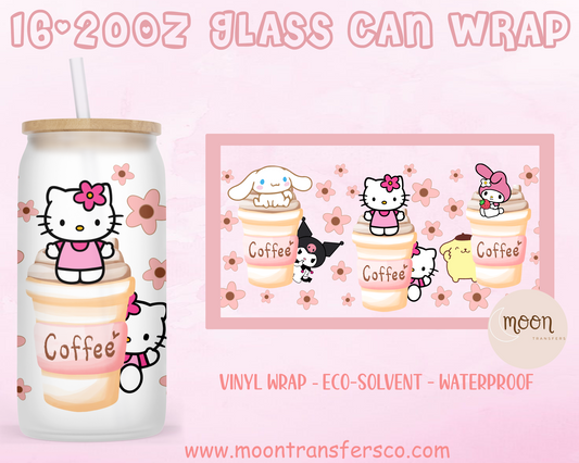 025 | Glass Cup Wrap | Vinyl Wrap | Libbey Cup| Glass Tumbler Wrap | Glass wrap
