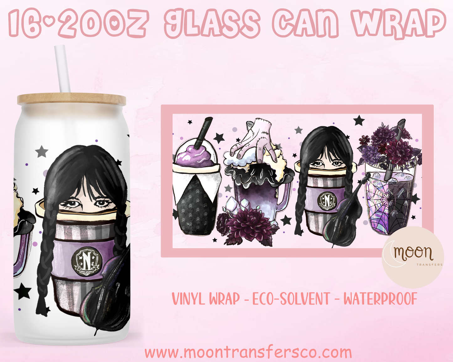 041| Glass Tumbler Wrap | Vinyl Decal