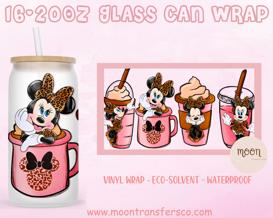 017| Glass Tumbler Wrap | Love | Vinyl Decal | Glass Can Wraps