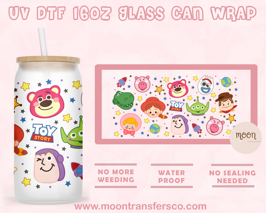 15- UV DTF 16oz Glass Can