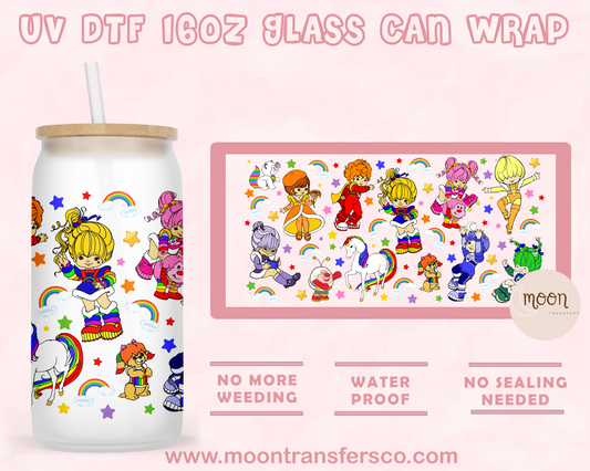 14- UV DTF 16oz Glass Can
