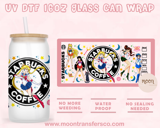 28- UV DTF 16oz Glass Can