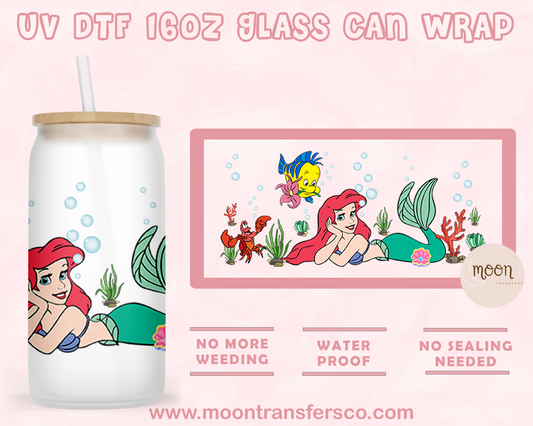 10- UV DTF 16oz Glass Can
