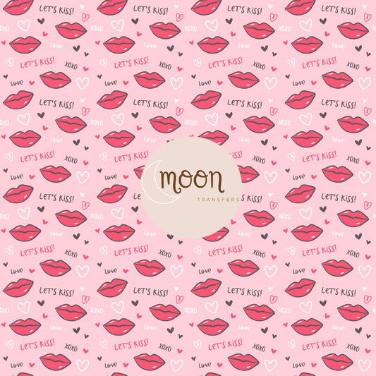 013 Kiss Valentine | Vinyl Sheet | 12x12 Vinyl Sheet | Patterned Vinyl