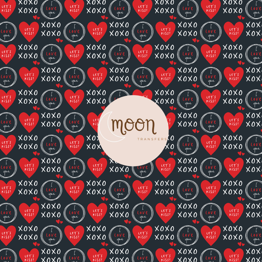 014 XOXO Valentine | Vinyl Sheet | 12x12 Vinyl Sheet | Patterned Vinyl