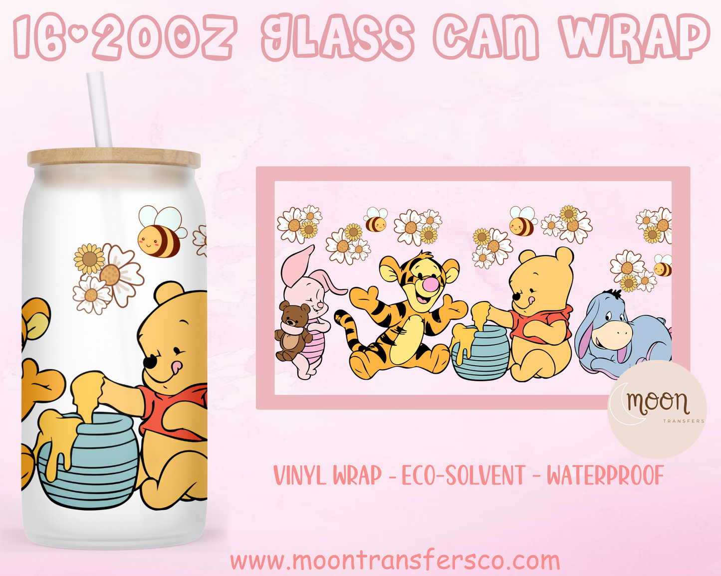 022 | Glass Tumbler Wrap | Love | Vinyl Decal | Glass Can Wraps