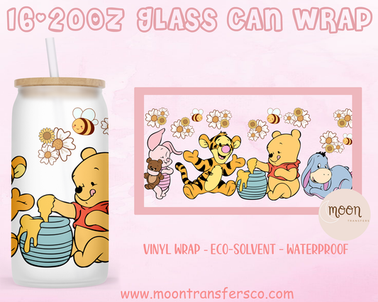022 | Glass Tumbler Wrap | Love | Vinyl Decal | Glass Can Wraps