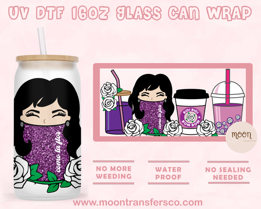 18- UV DTF 16oz Glass Can